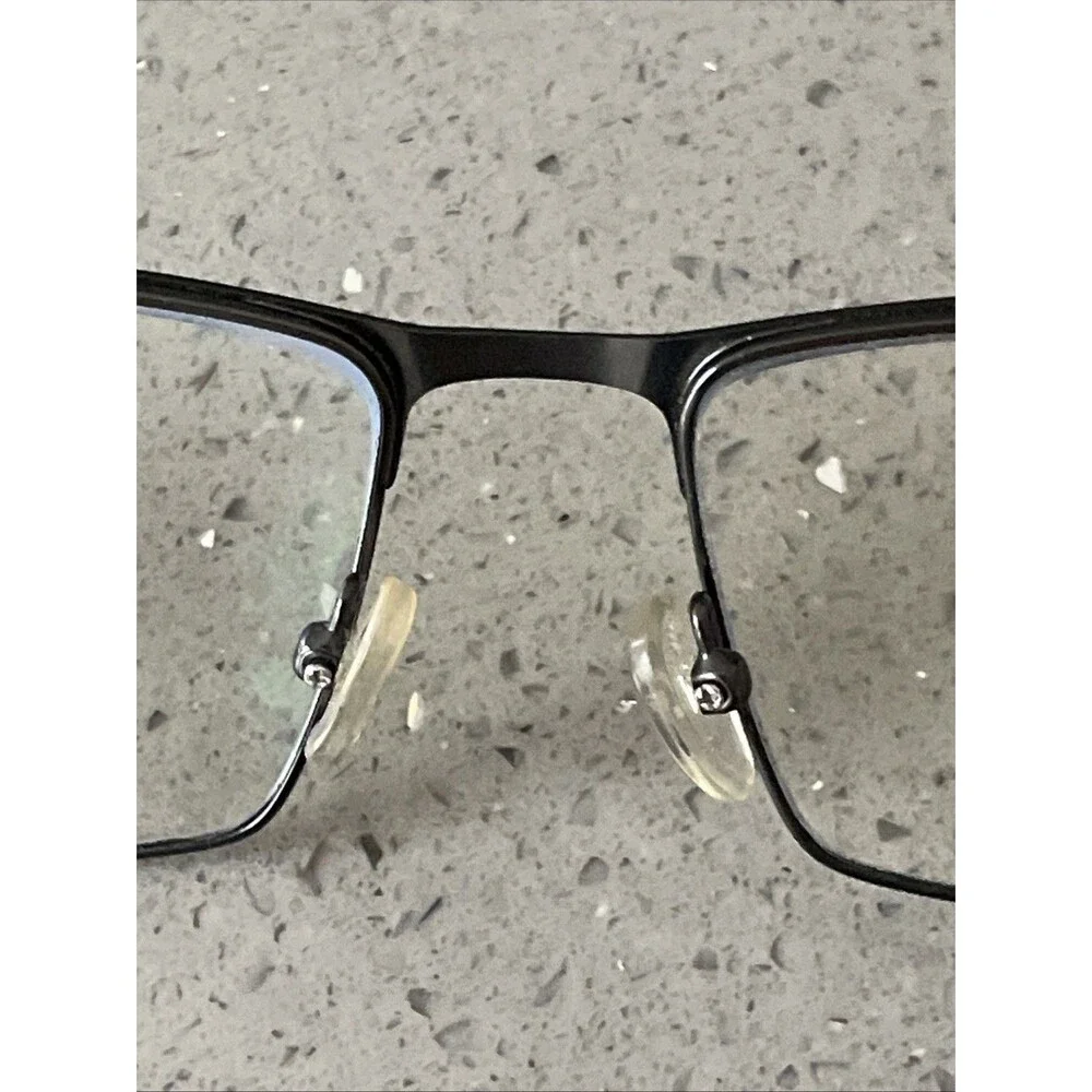 Merry's Black Square Eyeglasses Frames Only 55-17-140 C4 9057 Italy